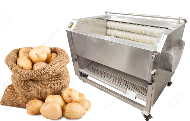 Potato Washing and Peeling Machine with Excellent Processing Result