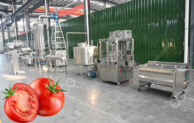 tomato sauce production line