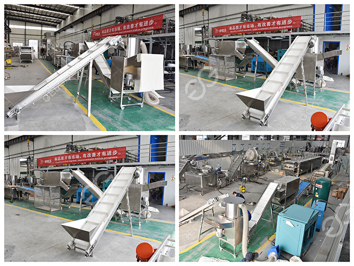 garlic paste production line details in our factory