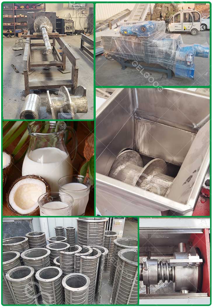 coconut juice extractor juice machine details in our factory