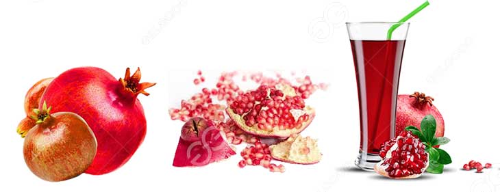 How to make pomegranate juice from fresh pomegranates?