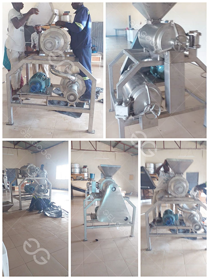 mango pulp machine feedback form our Zambia customer