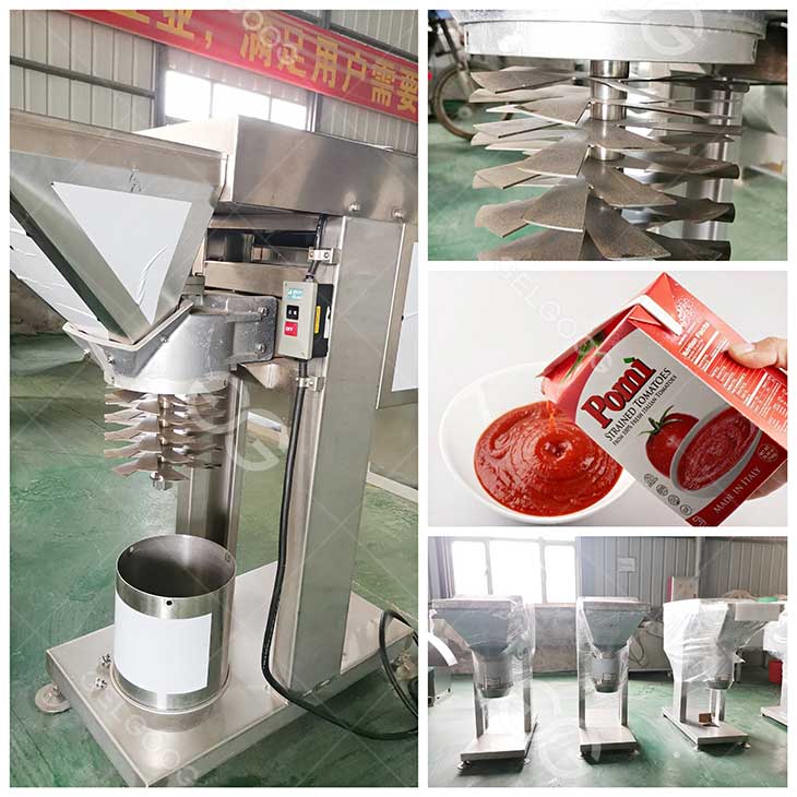 tomato puree making machine details in our factory