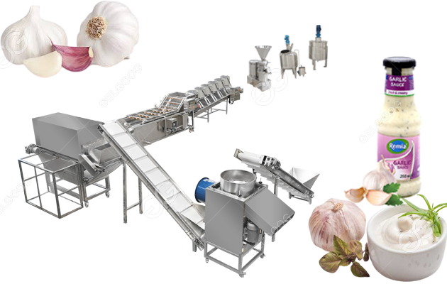 garlic sauce processing line