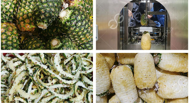pineapple peeling machine details