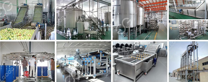 apple juice processing details in our factory