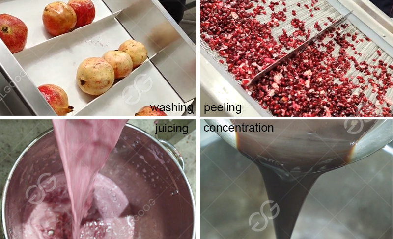 pomegranate molasses production process