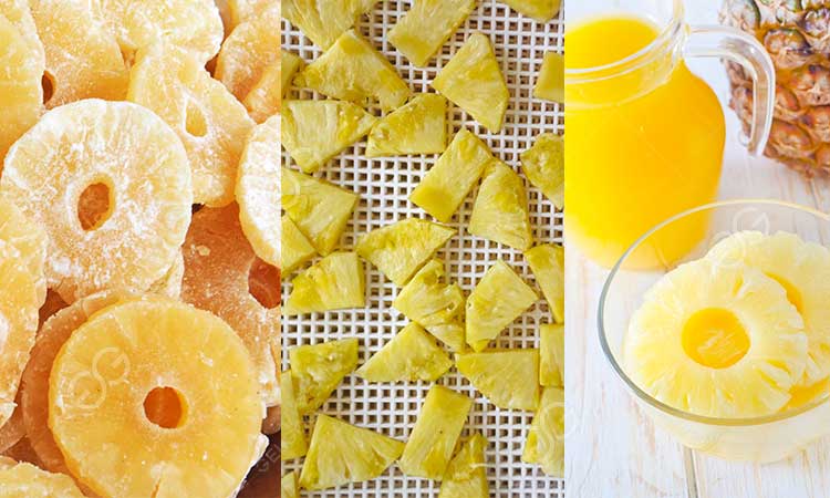 what can pineapple be processed into