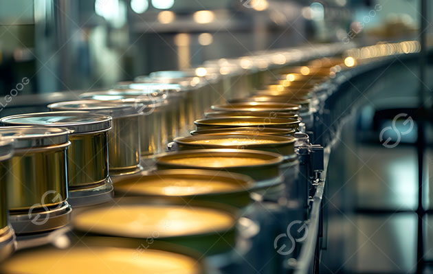 canned fruit processing line