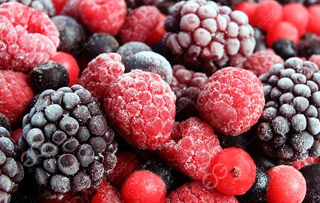 frozen raspberry